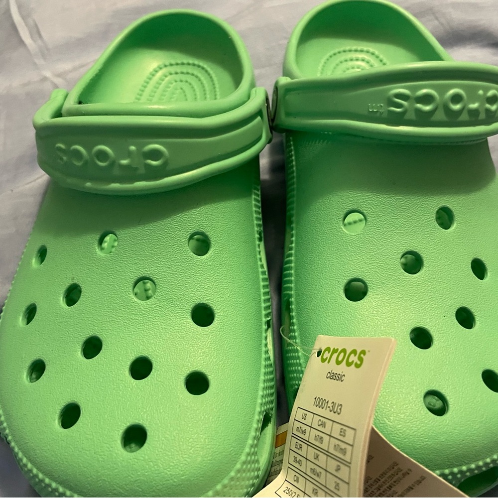 Mint green CROCS. New